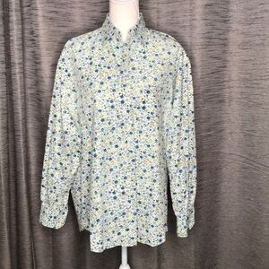 TURRAU XL FLORAL BUTTONUP LONG SLEEVE SHIRT